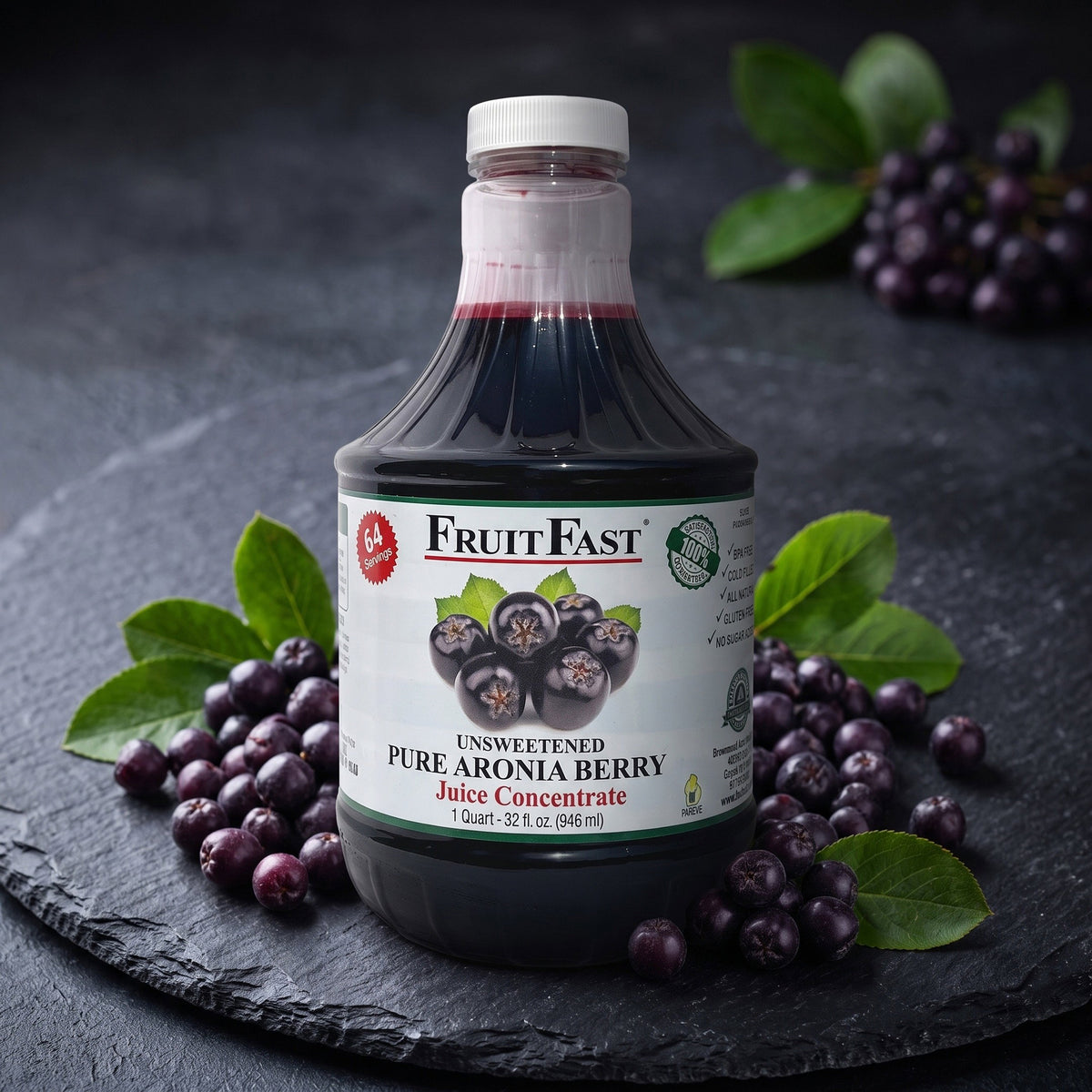 FruitFast Aronia Berry Juice Concentrate (32 oz)
